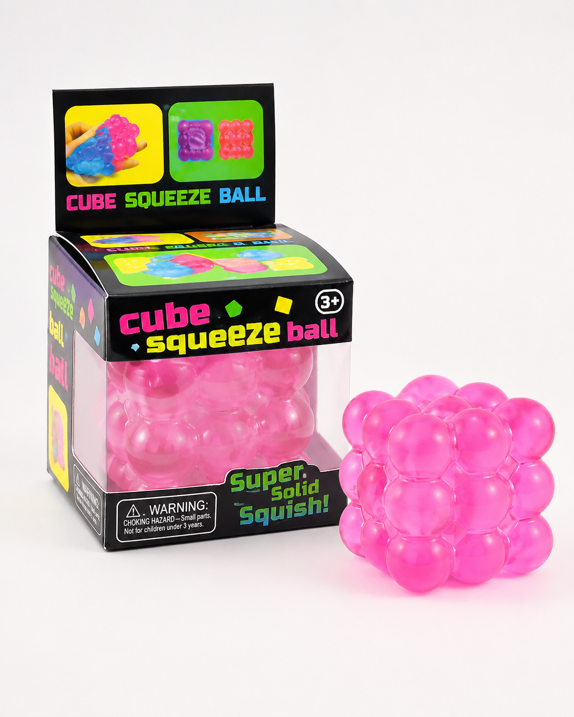 Bubble Cube Squeeze Ball