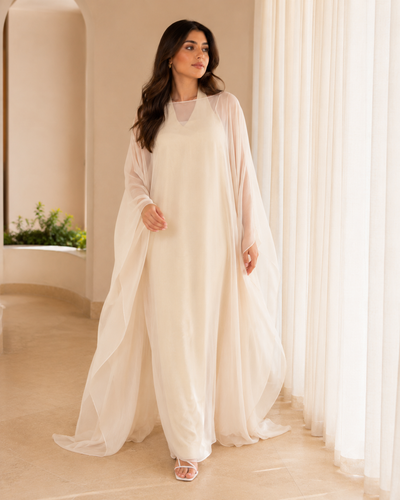 Shimmer kaftan pink