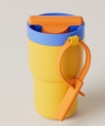 Twist Tumbler - Yellow Blue