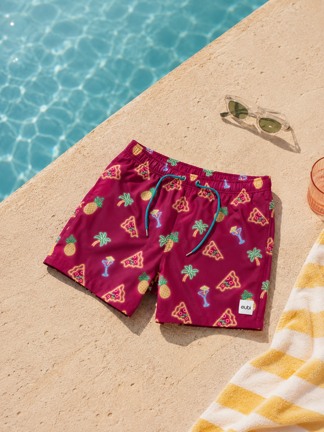 Eubi Pizza Swim Shorts