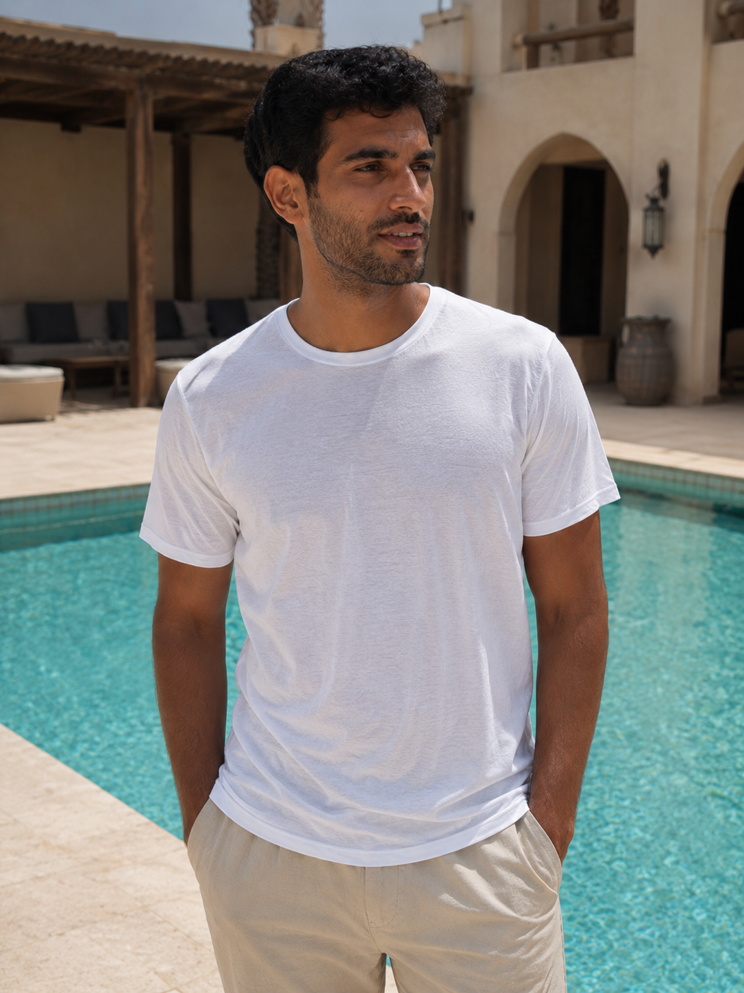 Whitefin cotton T-shirt