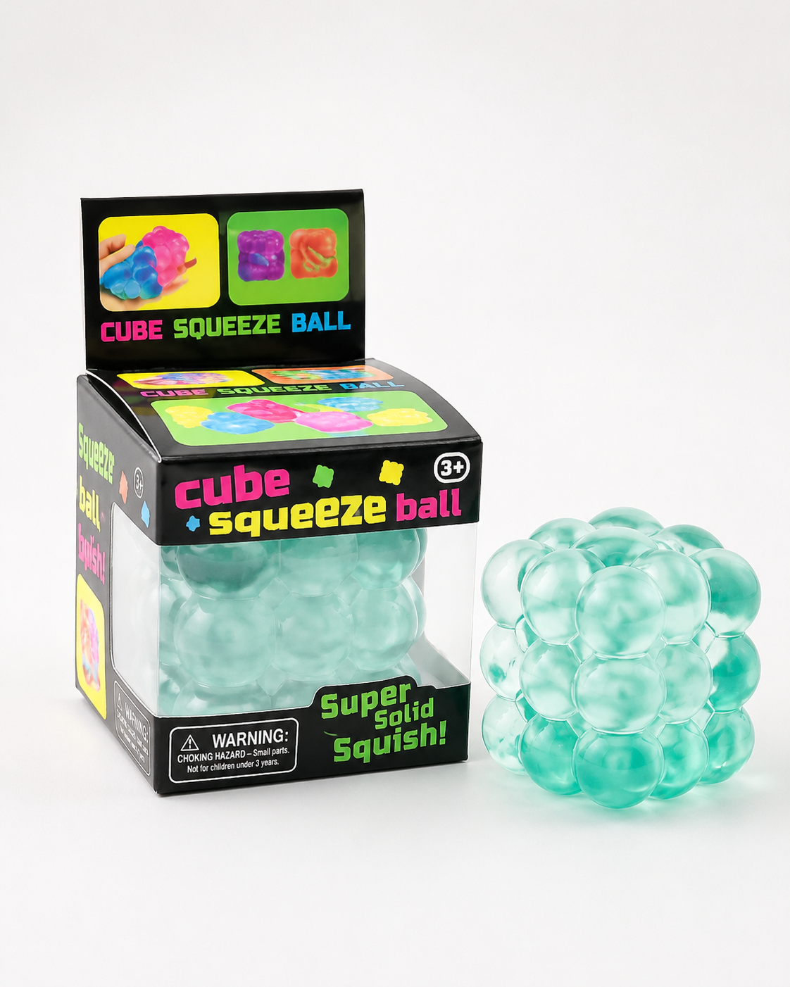 Bubble Cube Squeeze Ball