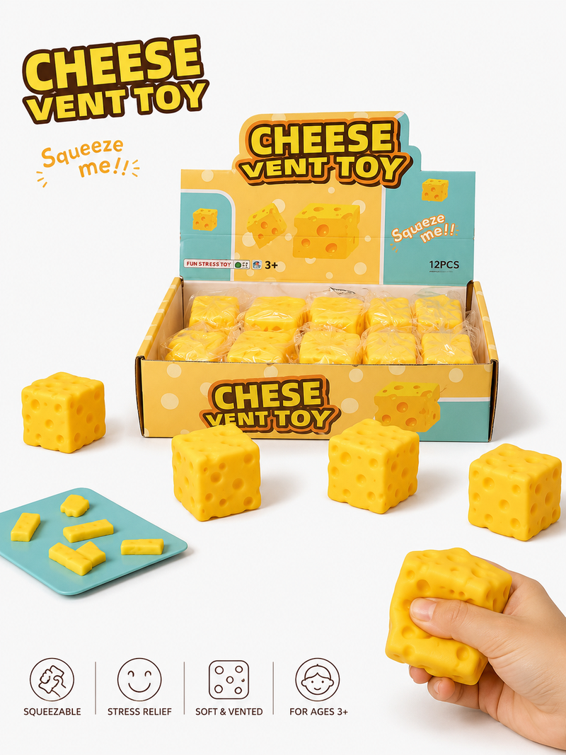 Cheese Vent Squeeze Toy