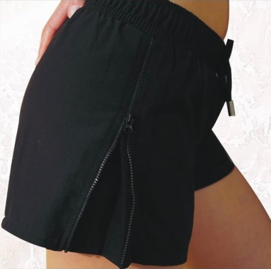 Women Swim-Shorts with Zipper