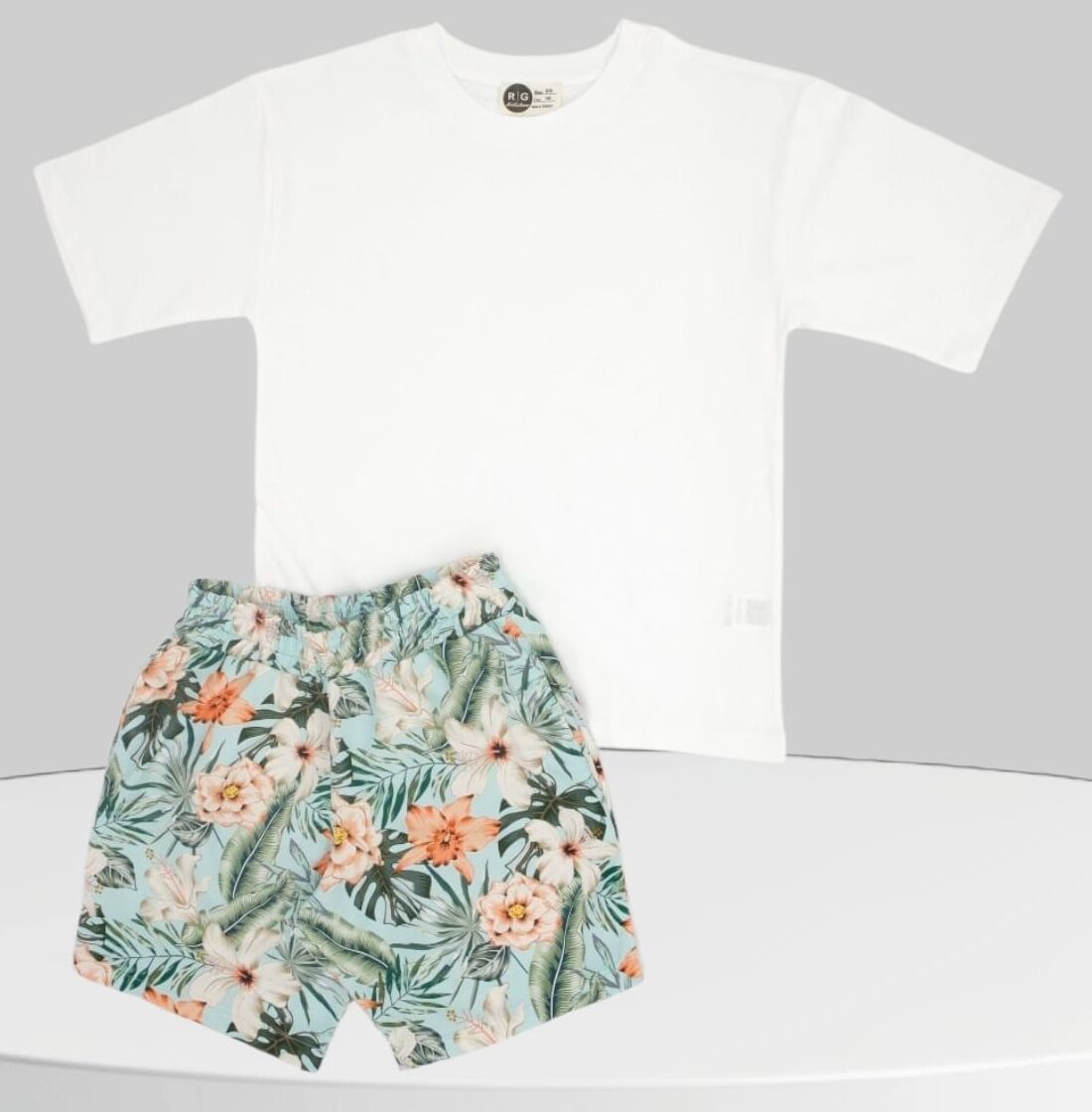 T-Shirt + Swim Shorts Set — Flowery